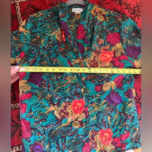 Vintage silky blazer blouse - Picture 8 of 8